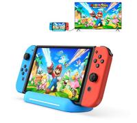 5 in 1 Switch Dock for Nintendo Switch OLED TV Adapter Switch Docking Station with HDMI USB 3.0 Port Type C Charging Type C Connectors Travel Switch Base Portable USB C Hub Stand
