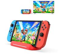 5 in 1 Switch Dock for Nintendo Switch OLED TV Adapter Switch Docking Station with HDMI USB 3.0 Port Type C Charging Type C Connectors Travel Switch Base Portable USB C Hub Stand