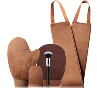 5 IN 1 Tanning Mitt Set, Fake Tan Mitt Glove Self Tan Mit Tanning Gloves Lotion Applicator for Back Tanner Applicator Tanning Brush