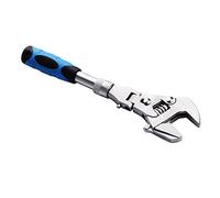 5 in 1 Torque Wrench 10 Inch Adjustable Ratchet Wrench 180 Degree Folding Universal Pulley Spanner Tool for Home Use 5 in 1 Adjustable Ratchet Wrench 10 Inch 180 Degree Folding Torque Wrench