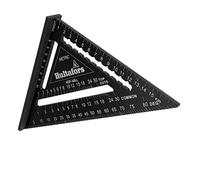 5-in-1 try square 180 mm I Hultafors I Carpenter's square CNC milled from aluminium I Carpenter's square for marking, measuring and drawing I Incl. conversion table I 257010