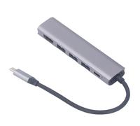 5 in 1 Type C Hub Adapter USB, 4K HD Multimedia Interface Splitter Portable Expander with Good Cooling, Multi USB Ports for Laptop Display