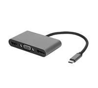 5 in 1 Type C Multi Function Docking Station, USB C Hub with USB PD Ports, 4K HD Video Output for Laptop PC, Aluminum y Compact for Home