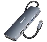 5 In 1 USB C Hub 4K HDMI 100W PD 10Gbps USB A Multiport Adapter Splitter