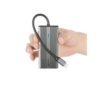 5 in 1 USB C Hub HDMI 4K USB C adapter, Aluminum USB-C dongle, 4K HDMI Output, USB3.0 Port, PD 60W Charger, Compatible with MacBook, Steam Deck and Most Type C Devices