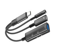 5 in 1 USB C Splitter for Sound and Charging Memory Reader Fast Data Dongle Cable Portable USB C Adapter