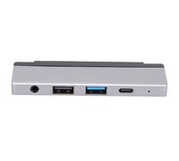 5 in 1 USB3.0 Hub Docking Station with Type C to for iOS Tablet Pro 18 20, Supports 4K 60Hz Display, 60W PD Charging, 3.5mm Audio