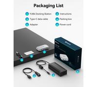 5-in-1 USB4 Hub Docking Station USB C Hub 85W PD Charging For Thunderbolt 4/3