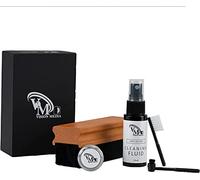 5 in 1 Vinyl Record Cleaner Kit - Includes Ultra-Soft Velvet Brush, Cleaning Liquid, 2 x Brush Cleaners and Turntable Stylus Cleaning Gel - Vinyl Records Collection Cleaning Kits by Vision Media®