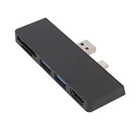 5 in 2 USB C Hub for Pro 7, USB C Docking Station with 4K HDMI, Dual USB 3.0 Ports, SD and TF Card Readers, Compact Aluminum Multiport Adapter (Black)