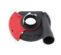 5 in Power Grinding Dust Power Grinding Dust Shroud, Shroud for 125 150 Angle Grinders, Iron PA66, Red Black Wearproof, Efficient Extraction