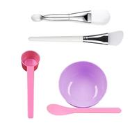 5 In1 Face Mask Mixing Bowl Set Soft Silicone Spatula And Face Mask Brush Bowl Mixing Tool Kit Face Mask Mixing Tool Kit
