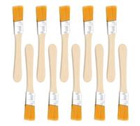 5 Inch 10 Pcs Small Paint Brush Trim Painting Tool, Soft Bristle with Wood Handle Small Paint Brushes for Art, Painting, Cleaning, Walls, Touch Up, Cabinets, Fences, Edge Painting Tool