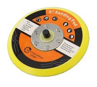 5 Inch 125mm DA Sanding Pad with Hook and Loop Backing Plate for Pneumatic Polisher, 8mm (5/16"-24 UNF) Thread, PU Abrasive Tool Accessory