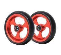 5 inch/125mm Front Wheelchair Wheel for Sports Wheelchairs, Front Wheels Wheelchair Replacement Caster Wheels, Aluminum Hubs, 2 Counts (Color : Red)