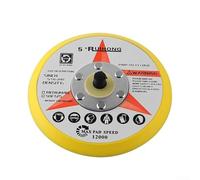 5 Inch 125mm Sanding Pad for DA Polisher - PU Backing Plate with Hook and Loop, 5/16-24 Thread - Compatible with Random Orbital Sanders(Yellow)