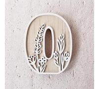 5 Inch 26 Letter for Wall Decoration Flowers Can Be Painted On Wood Children's Room Letters Wooden Letters for Crafts Name Signs Wedding Home Decoration Christmas Snowflake Ornament (O, One Size)