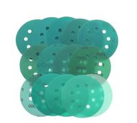 5 Inch 8 Hole Sanding Discs 60-2000 Grit Zirconia Alumina PET Film Hook and LOOPs Wet Green Sandpaper Pads Compatible with for Orbital Sander(80#)