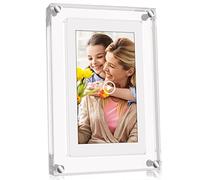 5 Inch Acrylic Video Frame with 4GB Memory and 1000mAh Battery Playback Slideshow Motion Electronic Photo Frame with Music Ideal for Decoration