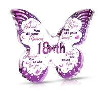 5 Inch Beautiful Butterfly Shaped Acrylic Plaque,18th Birthday Gifts for Girls,Birthday Gifts for Women,Unique 18th Birthday Gifts for Boys,Memorable Keepsake for Eighteen Year Olds (18)