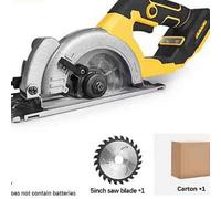 5-Inch Brushless Electric Circular Saw, Handheld Miter Saw For Dewalt 20V Battery, Includes Saw Blades
