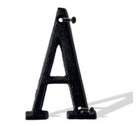 5 Inch Cast Iron Metal Alphabet Letters 'A' House Numbers Mail Box Numbers Solid Home Address Numbers Plaque Numbers for Indoor Outdoor for DIY Projects Hanging Wall Sign Letters Décor