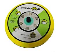 5 Inch DA Backing Pad with 5/16"-24 Thread, 12000 RPM Hook-Loop Sander Plate for Auto Body Woodworking Metal Polishing