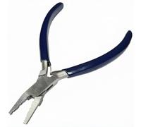 5-Inch Dual Crimping Pliers for Jewellery Making, Beading Tool for 1.5mm and 2.0mm Crimps, Stainless Steel, PVC Handles
