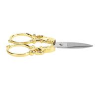 5 Inch Embroidery Scissors Stainless Steel Point Multifunction Portable Vintage Scissors for Handmade Projects (Gold)