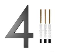 5 Inch Floating Address Numbers for Outdoor Use, Easy Mounting on Various Surfaces (4)