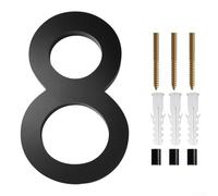 5 Inch Floating Address Numbers for Outdoor Use, Easy Mounting on Various Surfaces (8)