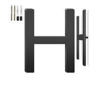 5 Inch Floating House Numbers and Metal Letters for Outdoor Signs, House Numbers for Outside, Aluminum Address Letters and Numbers for Door, Mailbox, Garden, Perfect for Home or Office (Letter H)