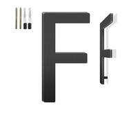 5 Inch Floating House Numbers and Metal Letters for Outdoor Signs, House Numbers for Outside, Aluminum Address Letters and Numbers for Door, Mailbox, Garden, Perfect for Home or Office (Letter F)