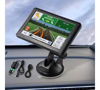 5 Inch GPS Navigation System - Europe Maps For Car Truck Lorry Motorhome POI Search, Speed Camera -Alerts And Lane Assistance