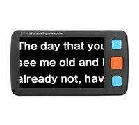 5 Inch Handheld Portable Digital Magnifier,4-32X Zoom Foldable Handle with Enhanced 17 Color Modes for Seniors,Low Vision,Books,Pages,Magazines,Newspapers and Maps