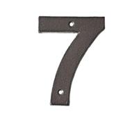 5 Inch House Numbers Modern Metal Iron Door Number 125mm Mailbox Address Sign with Screws, for Apartment Wall Decor Plaque Garden Street Yard Hotel Room Home Office Cafe(7)