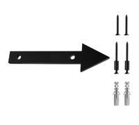 5 Inch House Numbers Symbols and Characters Directional Arrow - Easy Installation With Screw Set, Frosted Matte Black Acrylic Address House Numbers for Door, Exterior, Porch