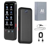 5 inch Language Translator Device, Instant Translator No WiFi, 139 Languages Two Way Real-Time Voice Translation, Online/Offline/Voice/Photo Translation, AI Translator for Business Learning Travel