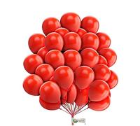 5 inch Latex Balloons Premium Quality Birthday Wedding Party Balloon Anniversary Decorations Romantic & Other Décor Themes Red Color Pack of 50