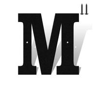 5 Inch Matte Black Rustproof House Numbers Letters,Heavy-Duty Metal Address Numbers for House,Weatherproof 0-9 Numbers & A-Z Outdoor Metal Letters Full Set for Door,Gate,Mailbox(M)
