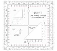 5 Inch Military Map Protractor Military Style Utm/mgrs Coordinate Scale Map Perfectly Cut Land Navigation Protractor Maps Reading and Grid Coordinate Reader