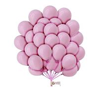 5 inch Pastel Latex Balloons Premium Quality Macaron Candy Birthday Wedding Party Balloon Anniversary Baby Shower Decorations Pastel Décor Themes Light Purple Color pack of 50
