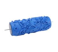 5-Inch Patterned Paint Roller Reusable Rubber Texture Roller | Decorative Art Roller for Walls, Furniture & Crafts