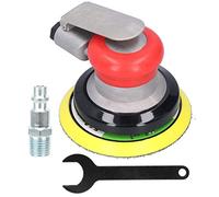 5 Inch Pneumatic Polishing Sander, Air Sander Polisher Machine with Stepless Speed Control and Reversible Switch, 10000 RPM Alloy Steel Tool for Car Waxing Wood Metal (US Style)