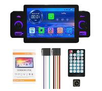 5-inch Portable Car Player with High-Clear Digital Touchscreen BT Connection Wireless Carplay Android Auto Reversing Assist USB Interface Steering Wheel Control Remote Controller