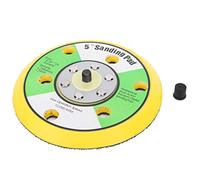 5 Inch Round Sander Holder | 6 Hole Universal Backer Plate for Polishing Machine | Buffing Pad Replacement for Edges/Surfaces/Auto Detailing | Sturdy ABS Tray