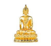 5 Inch Sakyamuni Buddha Statue Tibetan Tantric Zen Buddhism Sculpture Gold Sakyamuni Consecrated Figurine Carrying Buddhist Ornament Home Furnishing Decoration Decor Art collection
