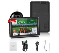 5 Inch Sat Navs for Cars, Truck, HD GPS Navigation with UK Europe Maps, Lifetime Free Updates, Satnav support Postcode Search, Voice Guidance, Speed Camera Alert, Lane Guidance Assist, POI