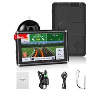 5 Inch Sat Navs for Cars, Truck, HD GPS Navigation with UK Europe Maps, Lifetime Free Updates, Satnav support Postcode Search, Voice Guidance, Speed Camera Alert, Lane Guidance Assist, POI (5 in)