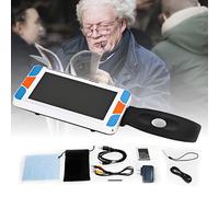 5-Inch Screen Handheld Digital Magnifier,Low-Vision HD Reader,Visual Electronic Reading Aid for Low Vision,Reading,Writing,Viewing Maps,3X-48X Zoom,with Foldable Handle